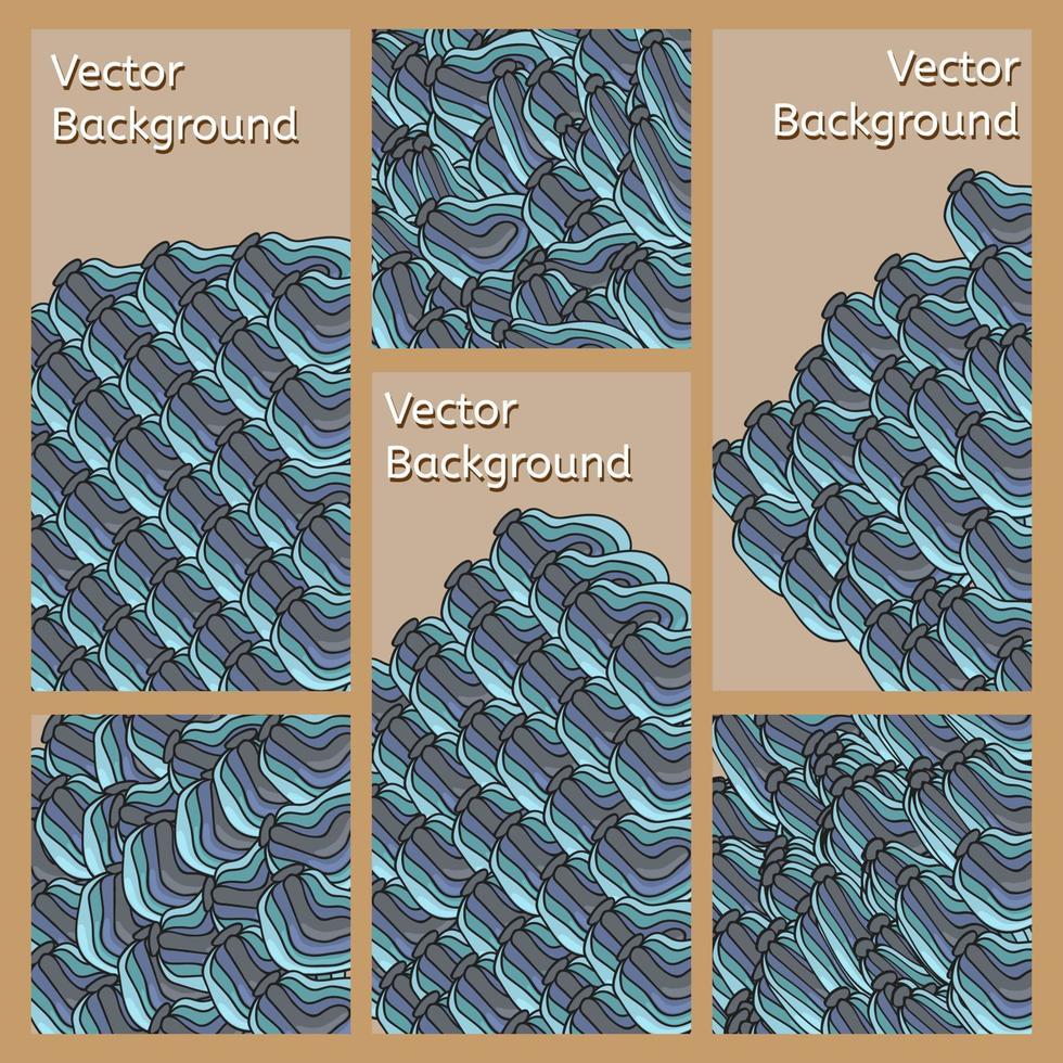 abstrakter blauer Gekritzelhintergrund mit Ellipse vektor