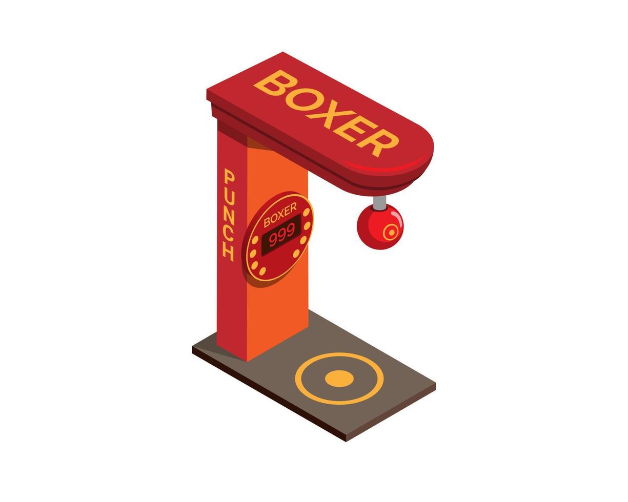 boxning stansa arkad spel utmaning symbol objekt illustration vektor