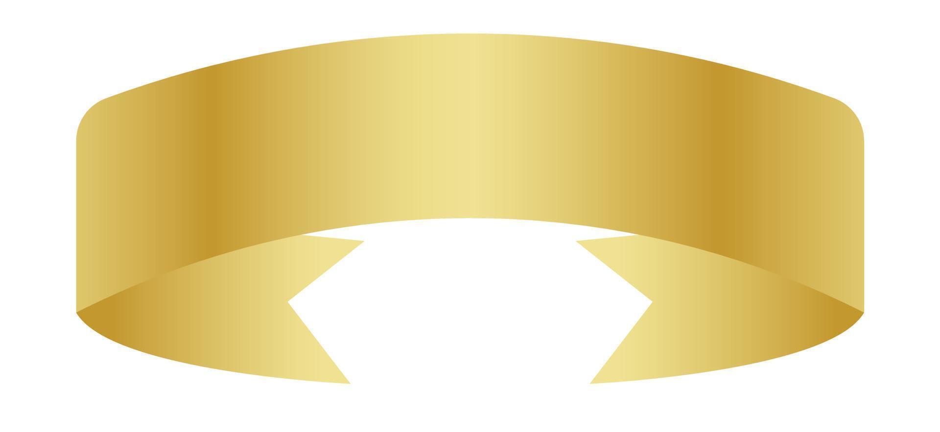 guld band, klistermärke gyllene band, guld märka vektor