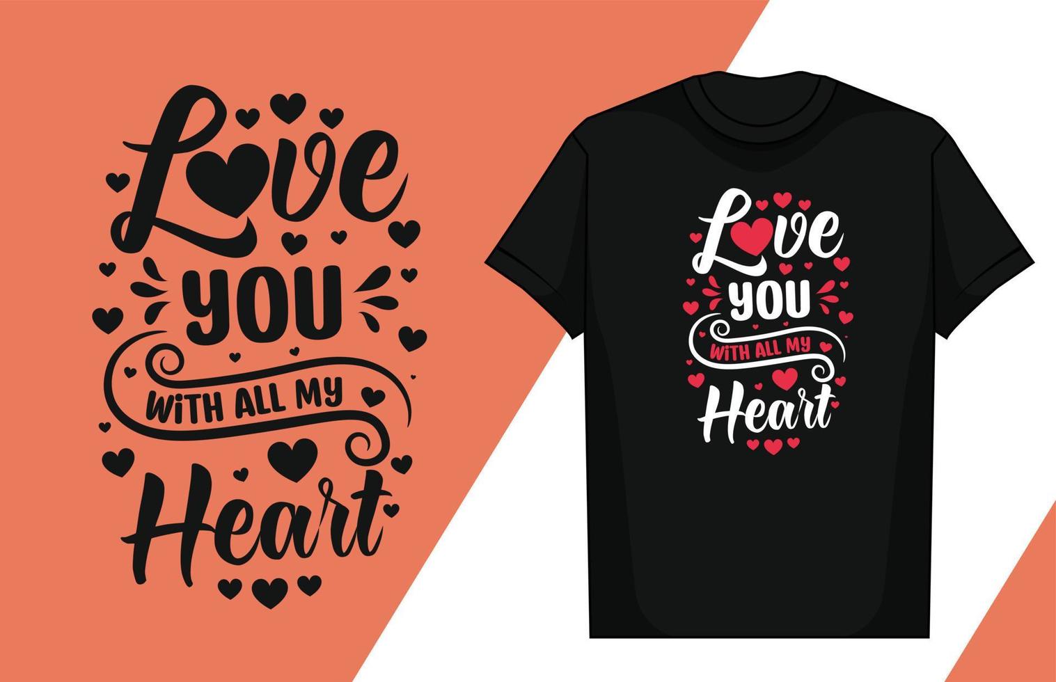 Liebe Typografie Schriftzug Design Liebe Typografie T-Shirt Design Valentinstag Typografie T-Shirt vektor