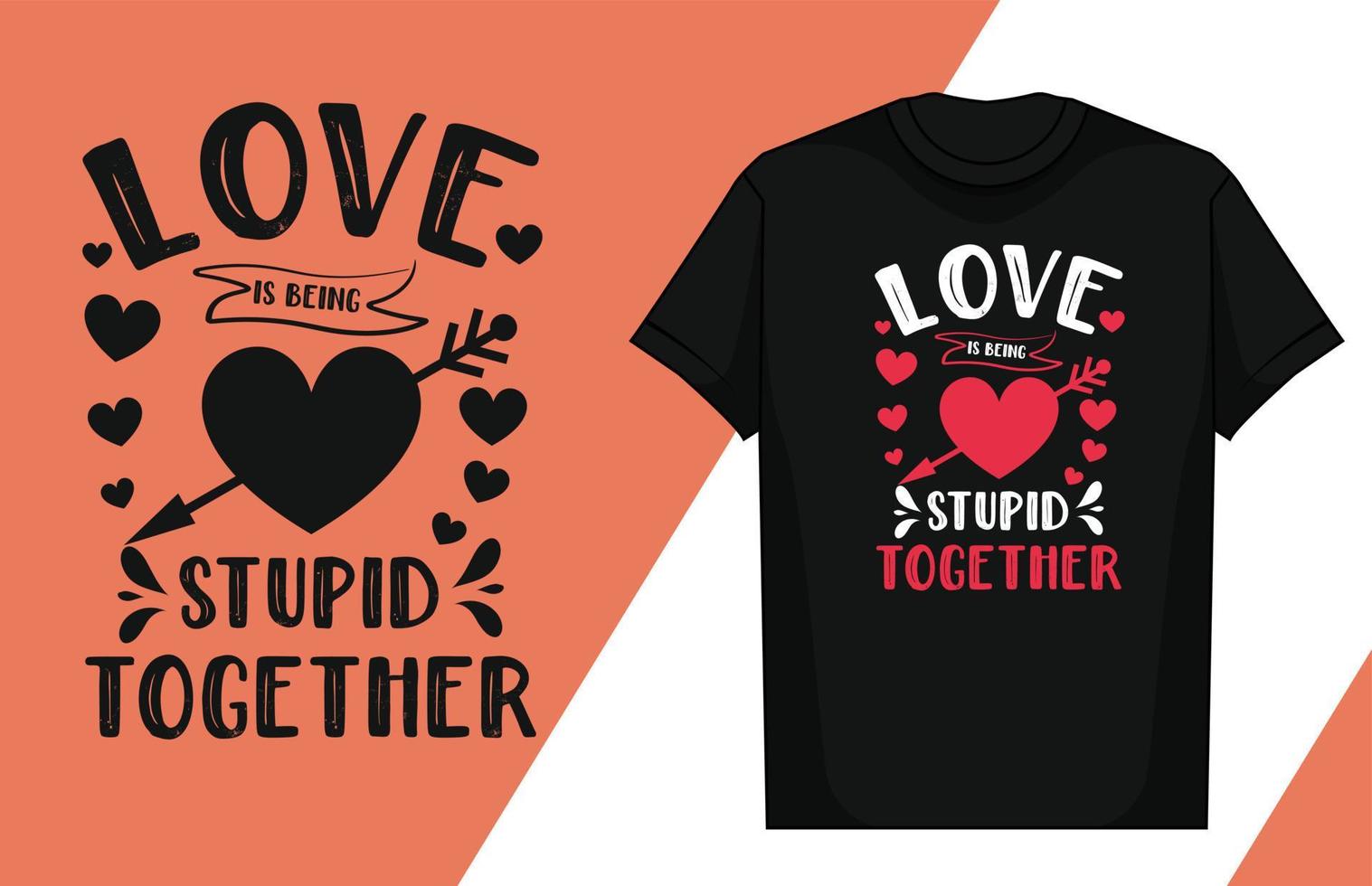 Liebe Typografie Schriftzug Design Liebe Typografie T-Shirt Design Valentinstag Typografie T-Shirt vektor