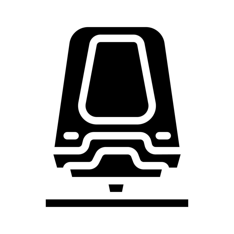 maglev järnväg glyf ikon vektor illustration