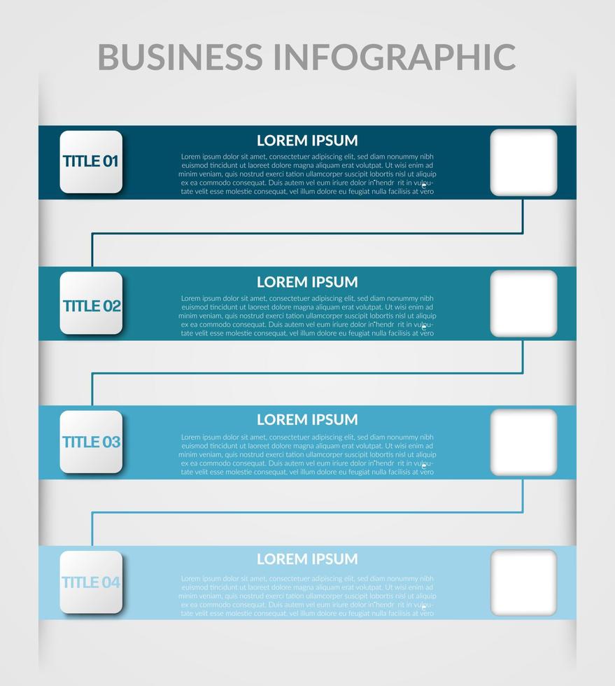 Business-Infografik. Timeline-Infografik-Designvektor. abstrakte Infografik-Optionsvorlage. Vektor-Illustration. Geschäftskonzept mit 4 Optionen, Schritten oder Prozessen. vektor