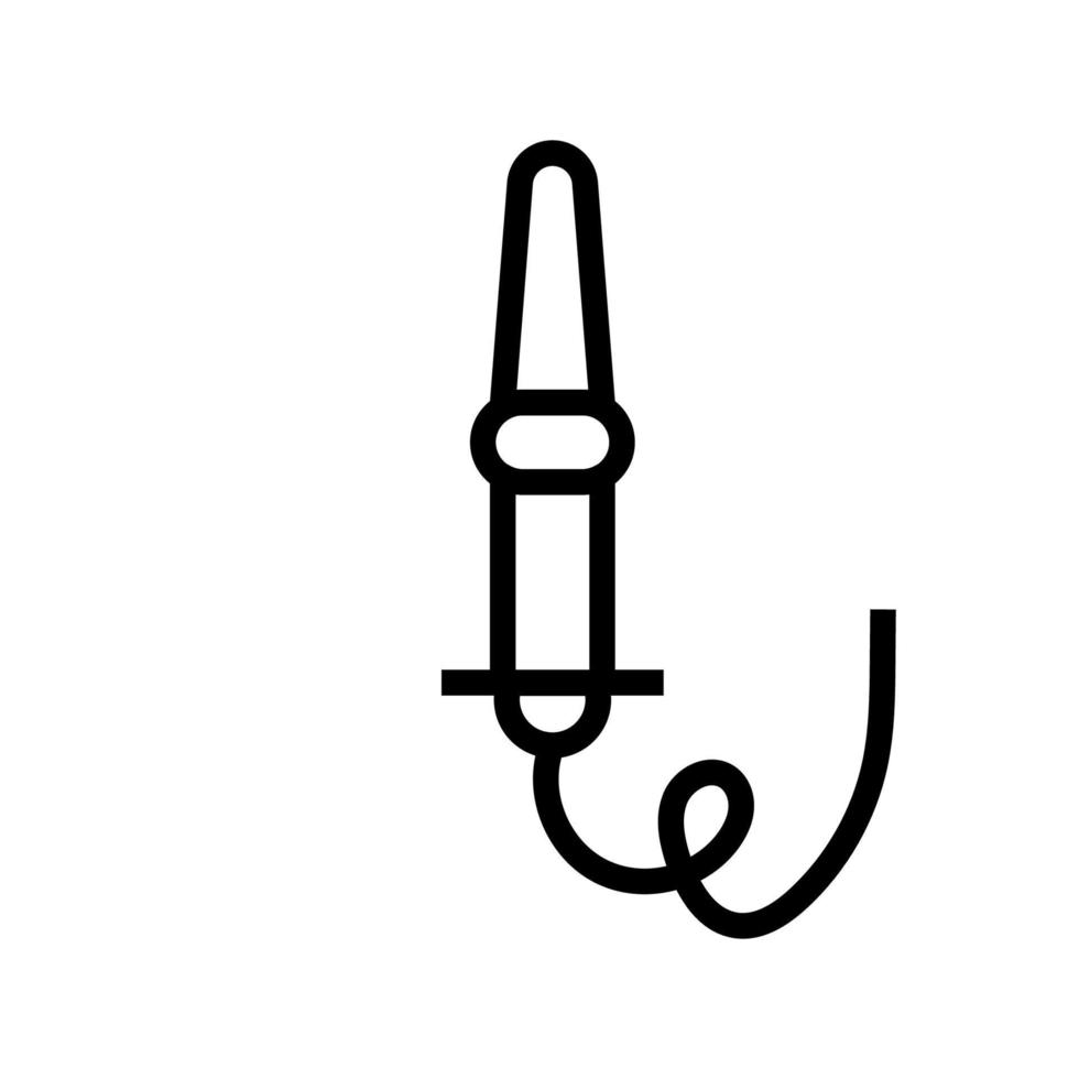 Feuerlöscher-Liniensymbol isoliert auf weißem Hintergrund. schwarzes, flaches, dünnes Symbol im modernen Umrissstil. Lineares Symbol und bearbeitbarer Strich. einfache und pixelgenaue strichvektorillustration. vektor