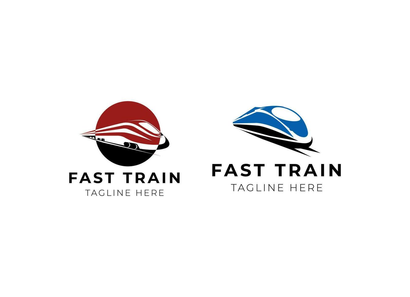 hög hastighet tåg illustration logotyp vektor