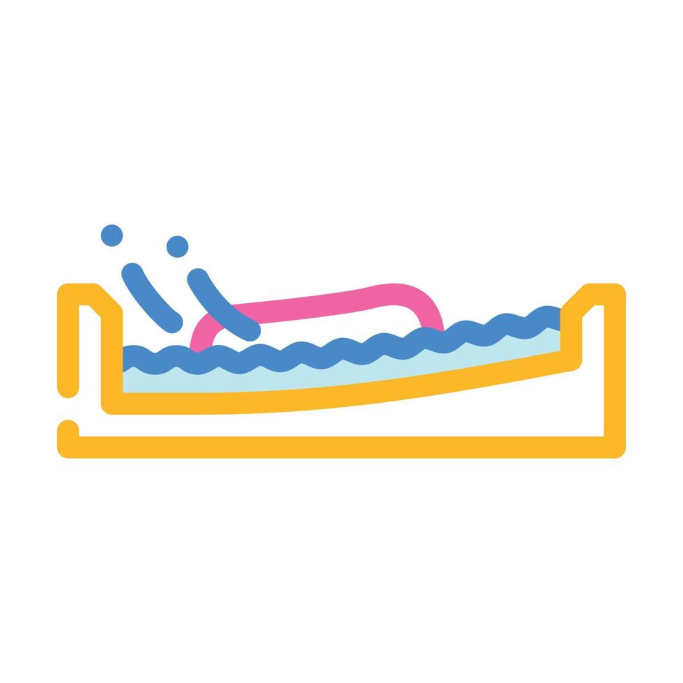 Flow Board Wassersport Farbsymbol Vektor Illustration