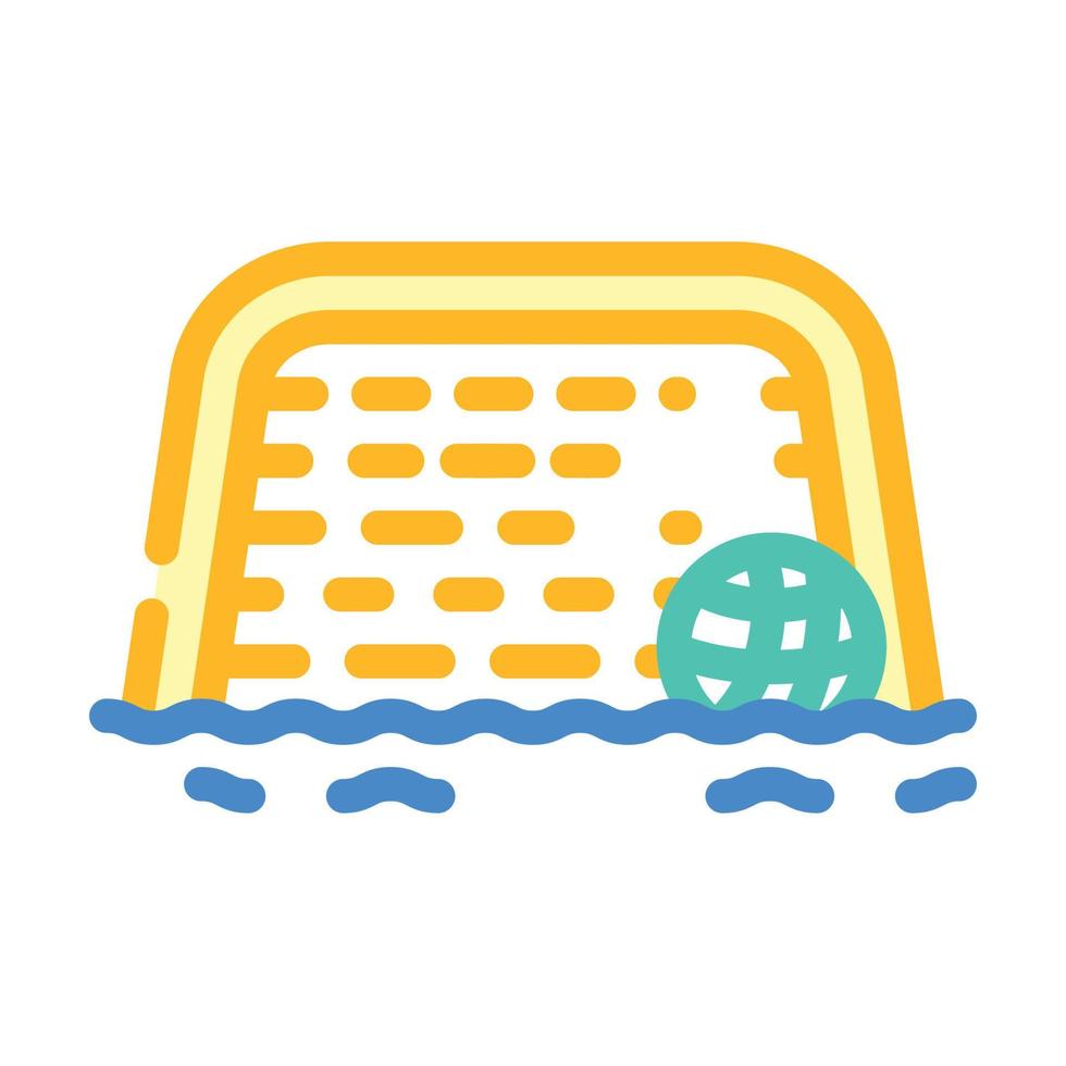 Wasserball-Farbsymbol-Vektorillustration vektor