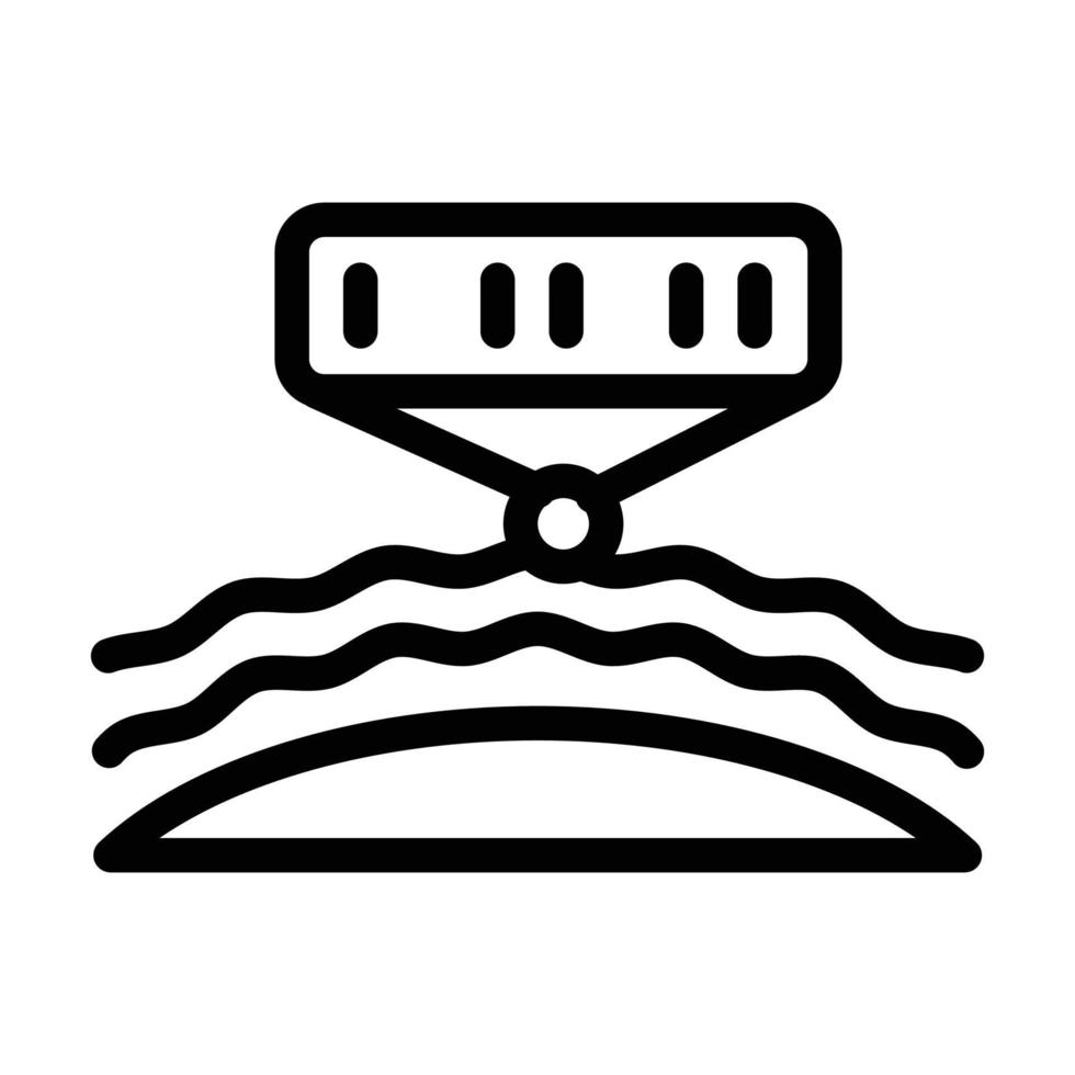 Spektralanalyse von Sternen und Planeten Symbol Leitung Vektor Illustration