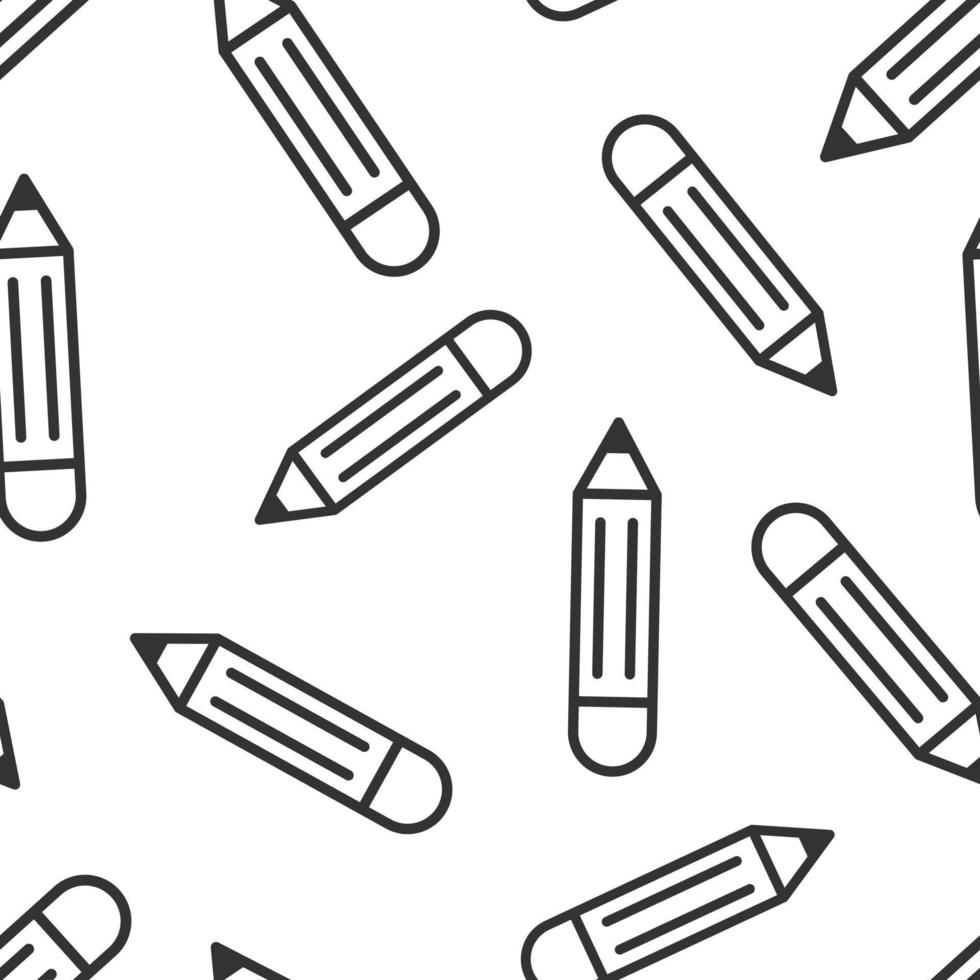 penna ikon i platt stil. penna vektor illustration på vit isolerat bakgrund. teckning sömlös mönster företag begrepp.