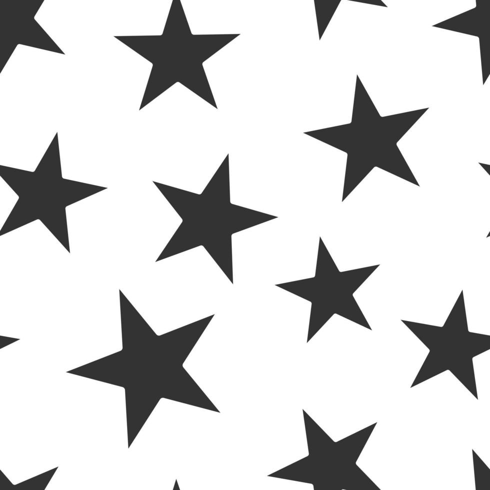 Sterne-Symbol im flachen Stil. Form-Vektor-Illustration auf weißem Hintergrund isoliert. geometrisches emblem nahtloses muster geschäftskonzept. vektor