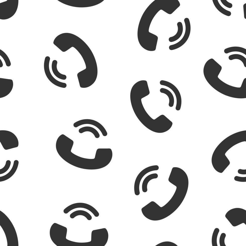 Handy-Symbol im flachen Stil. Telefongesprächsvektorillustration auf weißem lokalisiertem Hintergrund. Hotline Kontakt Musterdesign Geschäftskonzept. vektor