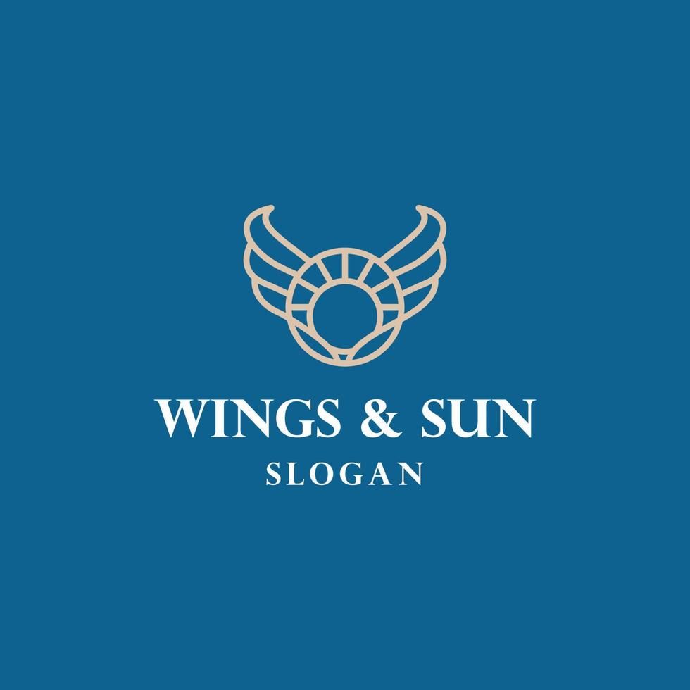 abstrakte Flügel Sonne stilvolle Vektor-Illustration Ihr Logo-Design vektor