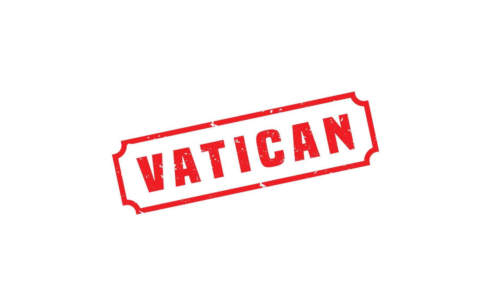 Vatikan-Stempel mit Grunge-Stil auf weißem Hintergrund vektor