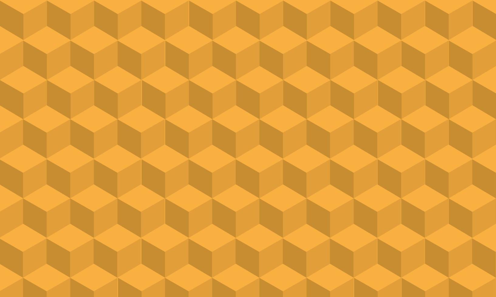 3D-Muster Hintergrunddesign mit gelber Farbe, einfacher 3D-Hintergrund vektor