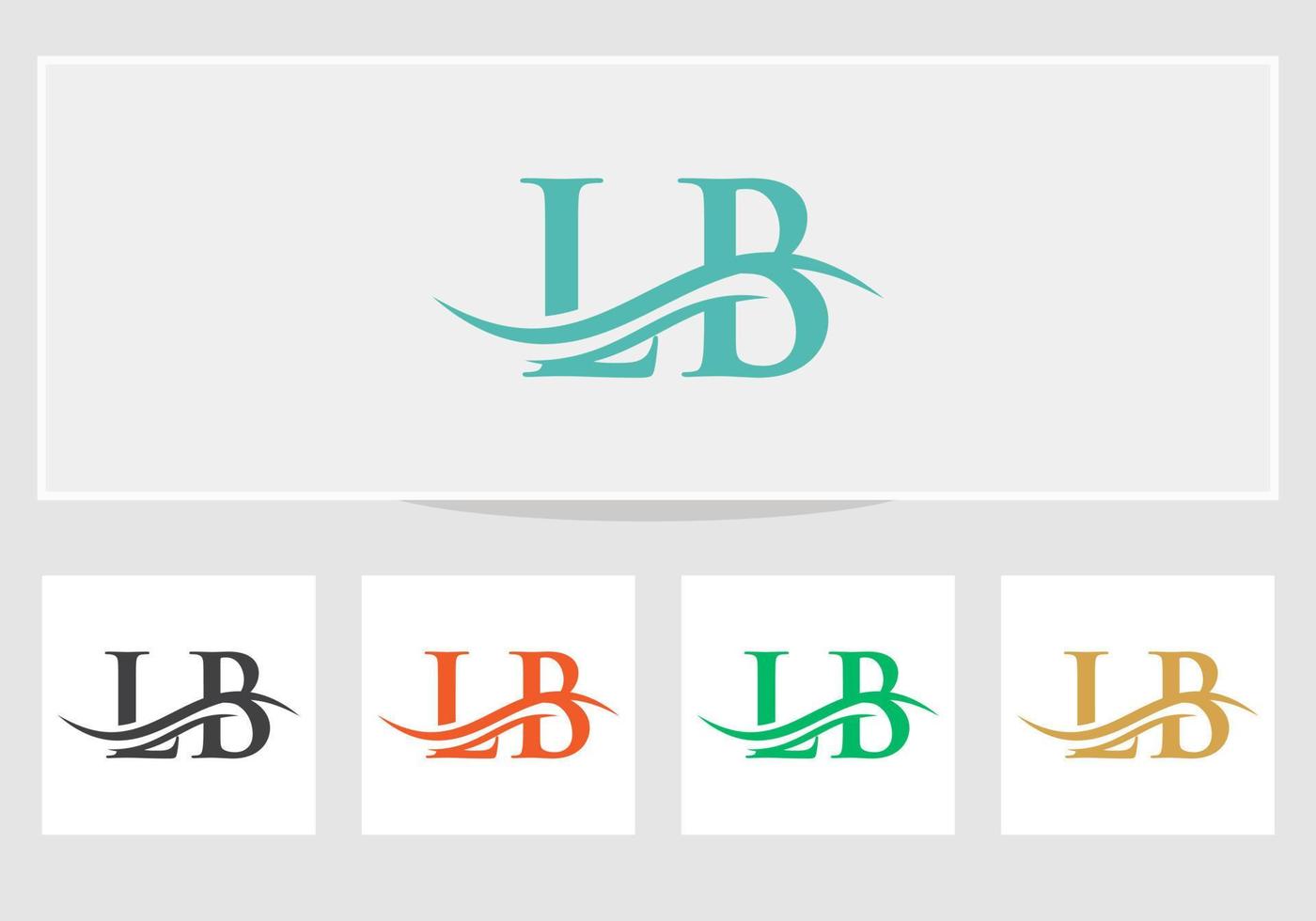 lb logotyp design. första lb brev logotyp vektor. susa brev lb logotyp design vektor