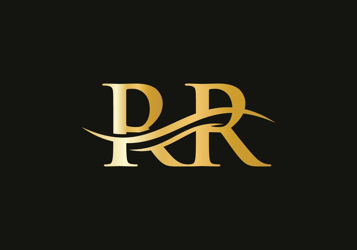 Rr-Brief verknüpftes Logo für Geschäfts- und Firmenidentität. anfangsbuchstabe rr logo vektorvorlage vektor