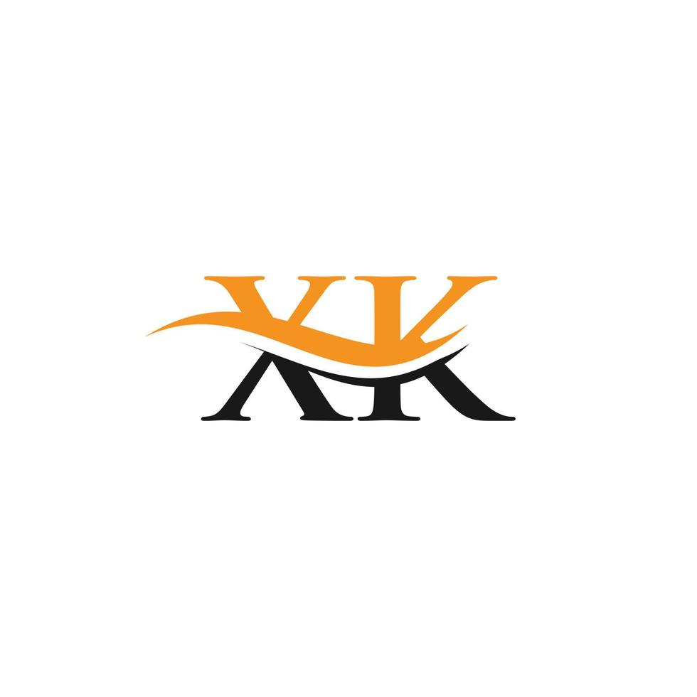 xk brev länkad logotyp för företag och företag identitet. första brev xk logotyp vektor mall.
