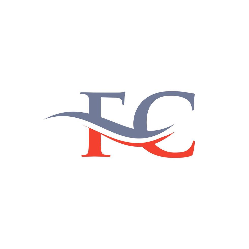 fc länkad logotyp för företag och företag identitet. kreativ brev fc logotyp vektor