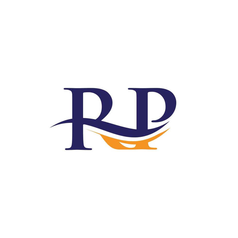 ursprünglicher verknüpfter Buchstabe rp-Logo-Design. moderner Buchstabe rp-Logo-Designvektor mit modernem Trend vektor