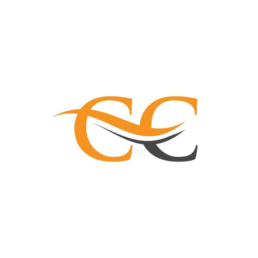 cc länkad logotyp för företag och företag identitet. kreativ brev cc logotyp vektor