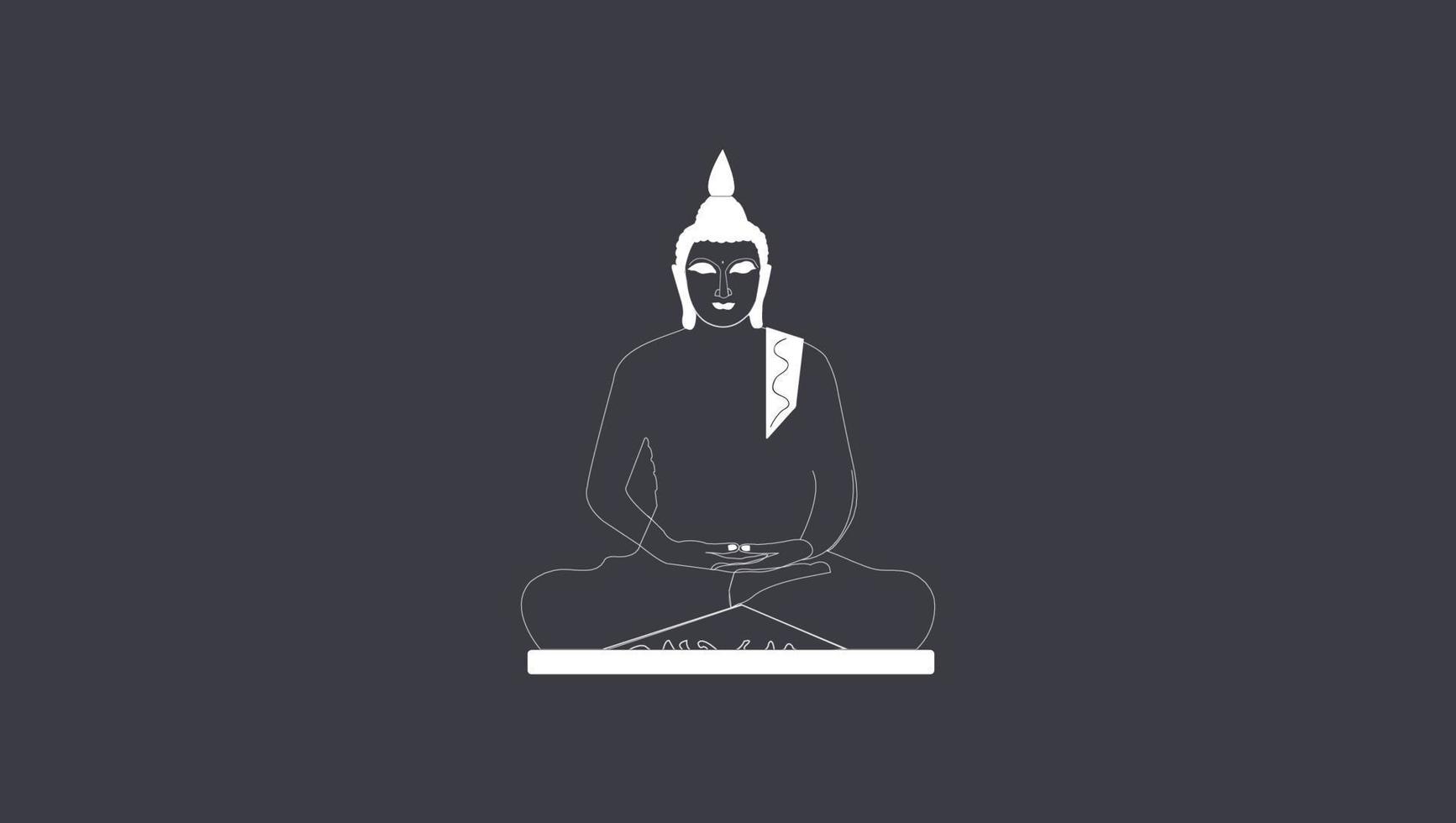 Lord Buddha-Vektor vektor