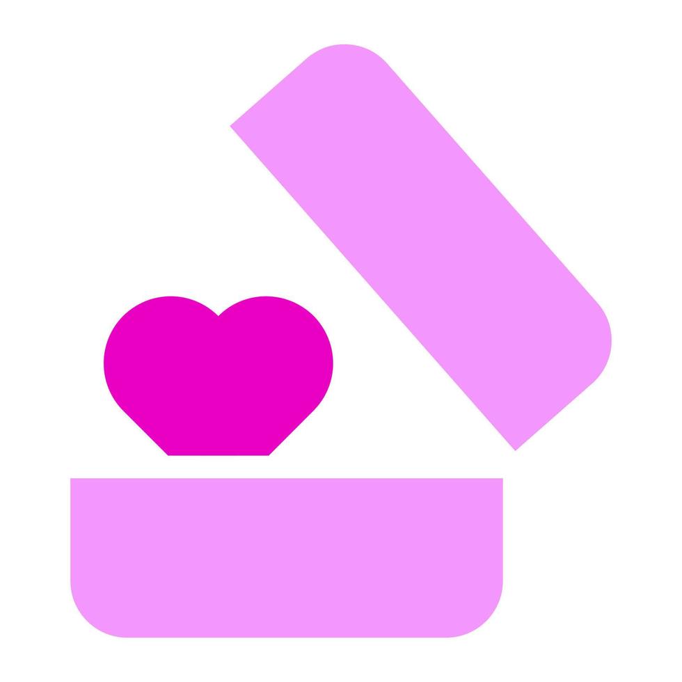ring solide rosa valentine illustration vektor und logo symbol neujahrssymbol perfekt.