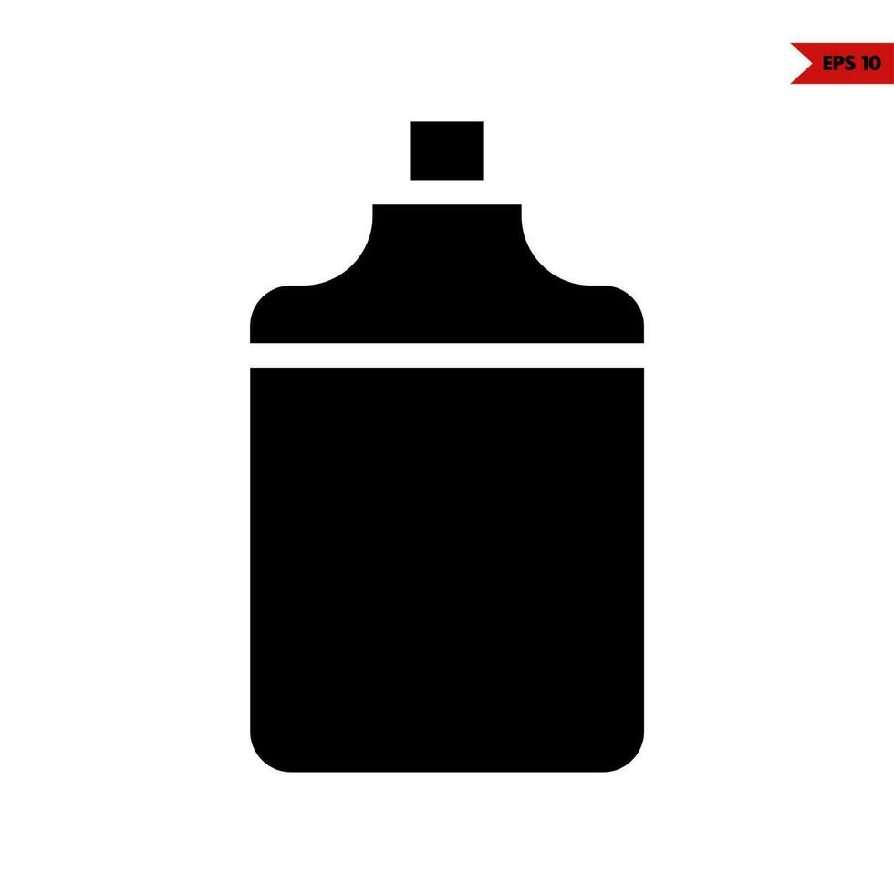 illustration av dryck glyf ikon vektor