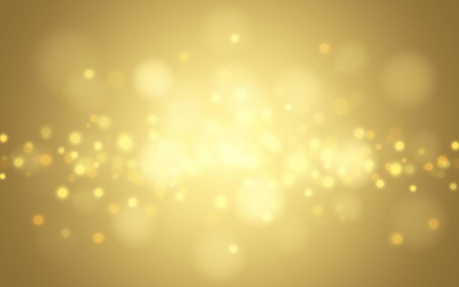 Goldener Luxus-Bokeh-Weichlicht-Zusammenfassungshintergrund, Vektor eps 10 Illustrations-Bokeh-Partikel, Hintergrunddekoration