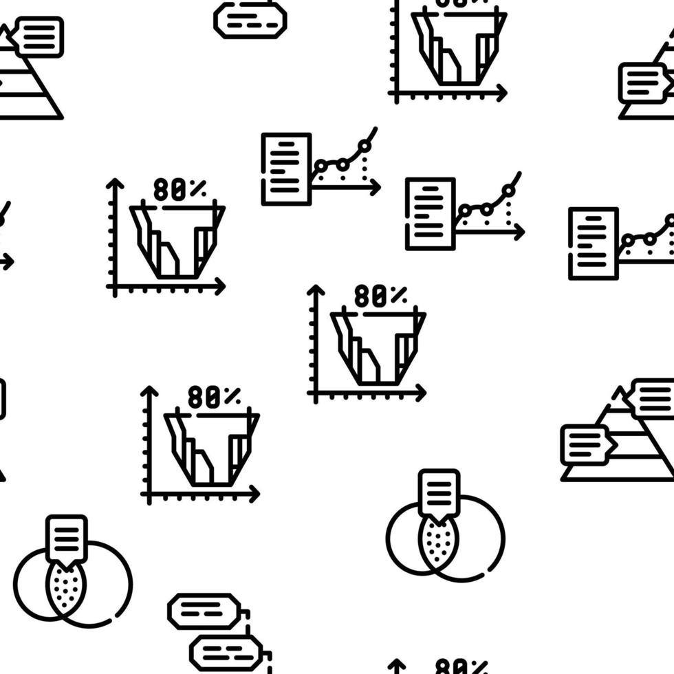 nahtloses Muster des Datenanalysediagrammvektors vektor