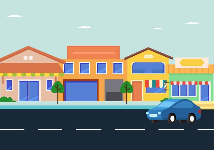 Shopping Center Way Vector