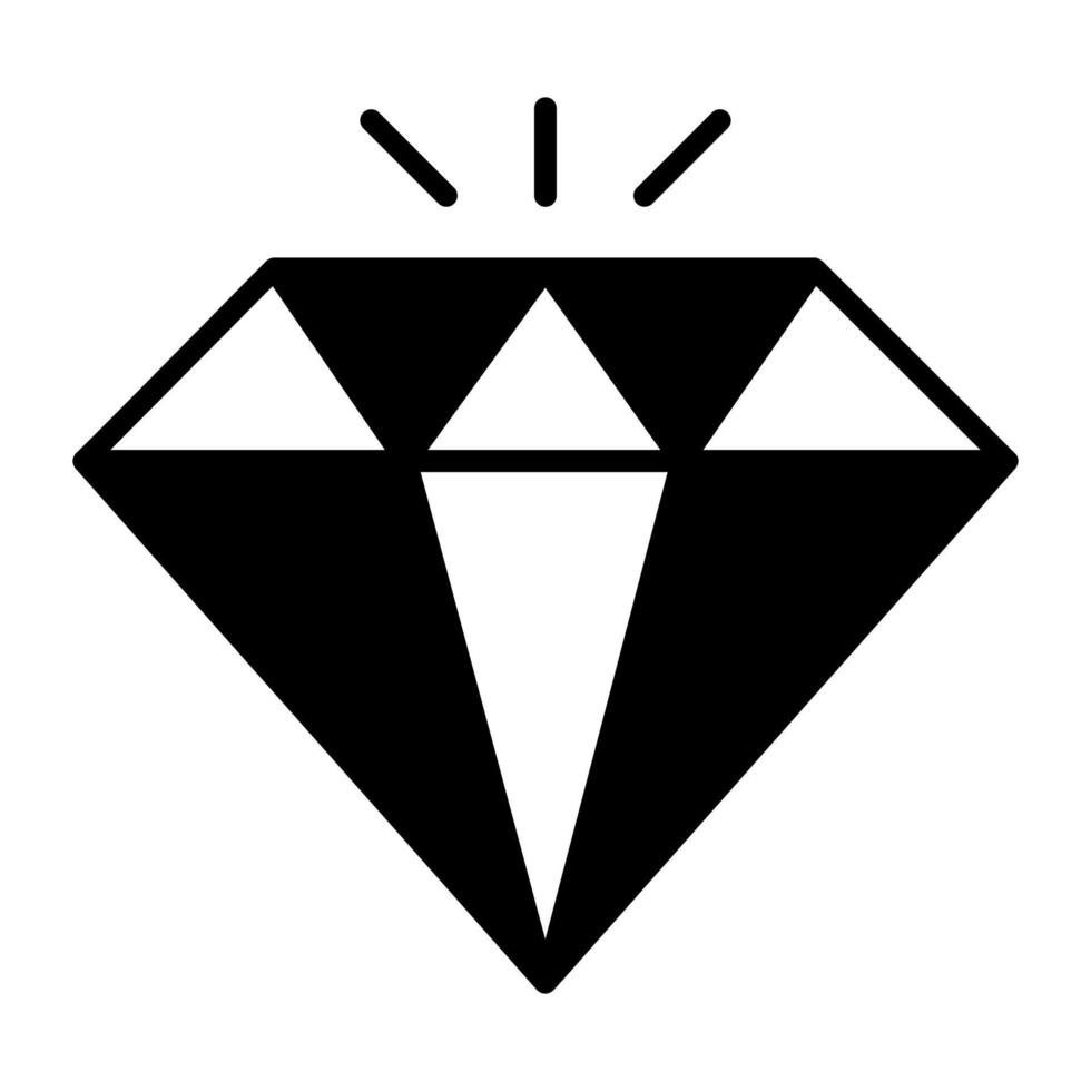 diamant vektor ikon design, modern och trendig stil