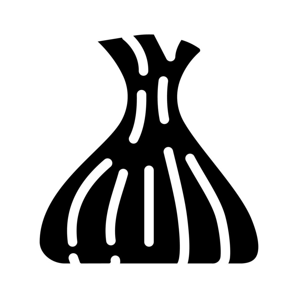 khinkali traditionell mat glyf ikon vektor illustration