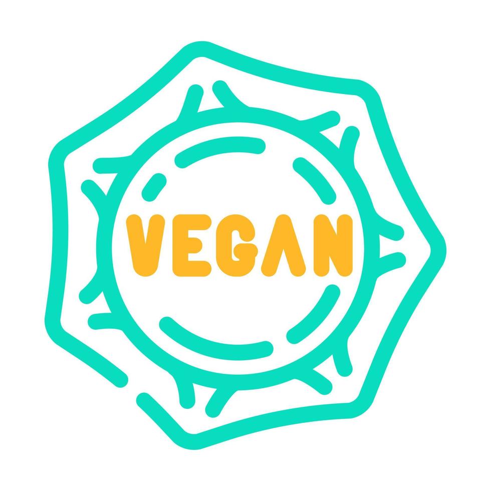 vegan klimpar Färg ikon vektor illustration