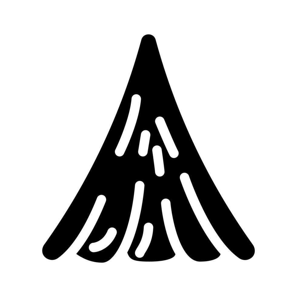 Modak-Zutat-Glyphen-Symbol-Vektorillustration vektor