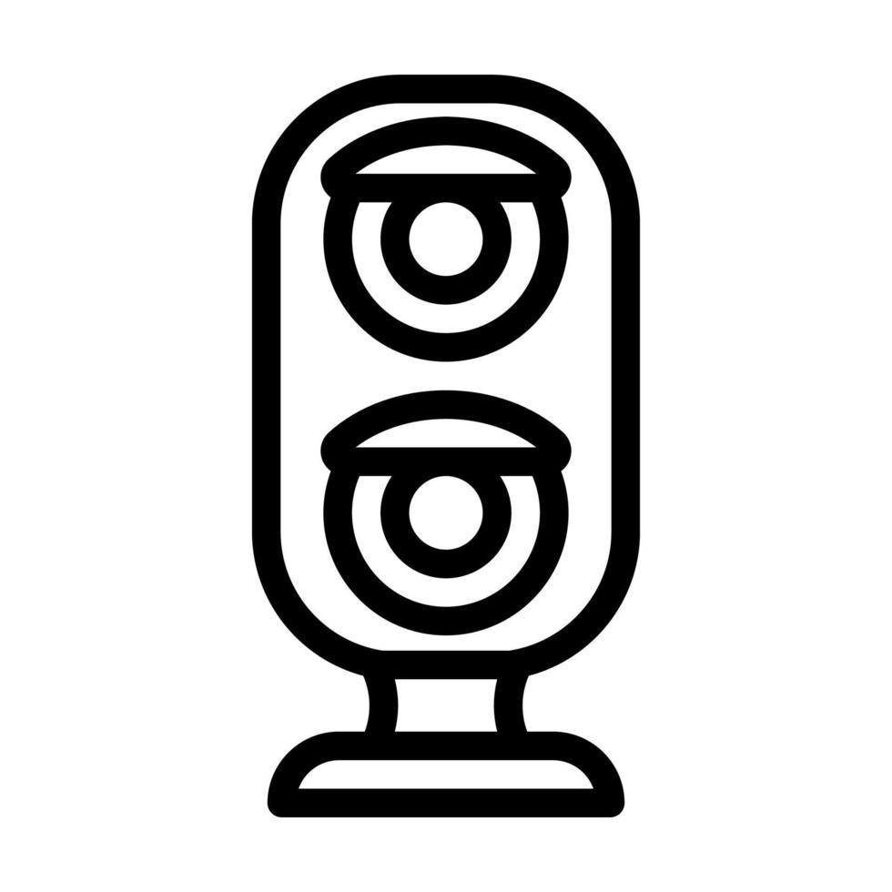 Eisenbahn-Ampellinie Symbol-Vektor-Illustration vektor