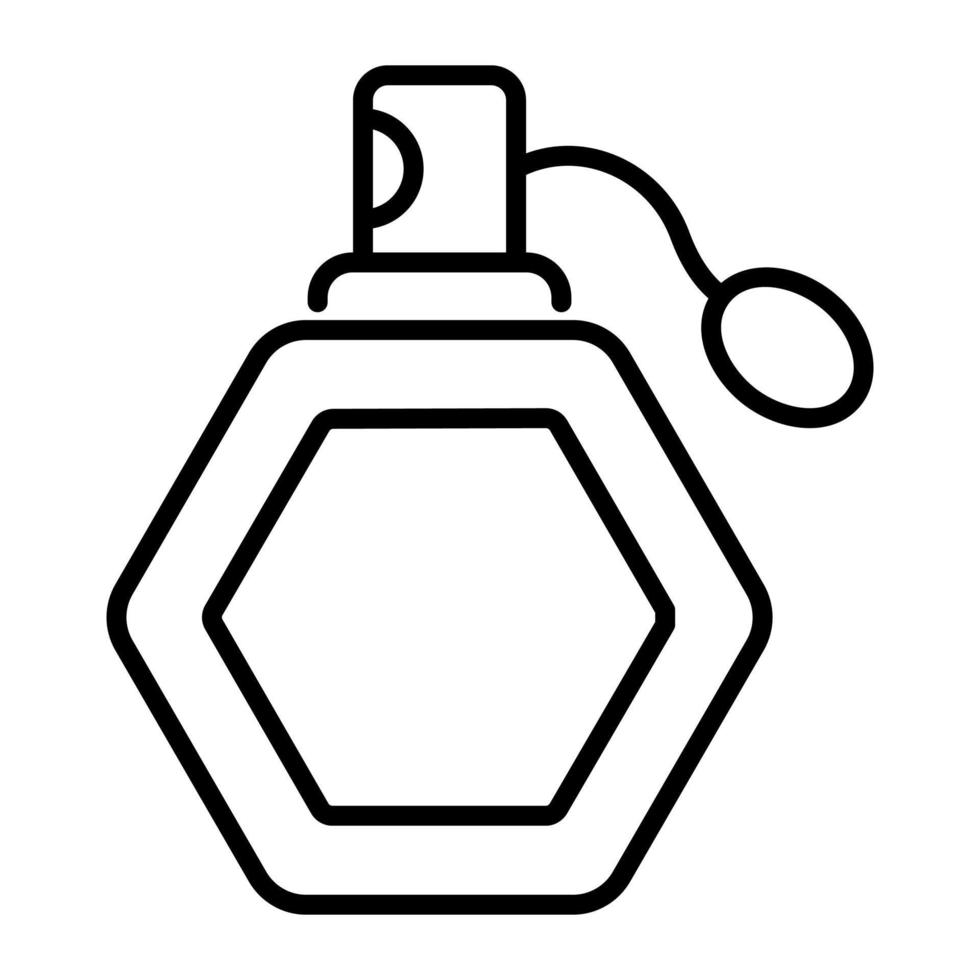 Parfümflaschen-Vektordesign, das Duft bezeichnet vektor