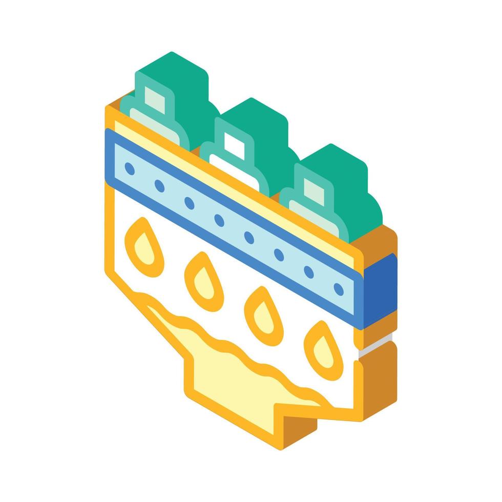 Filtermaschine isometrische Symbolvektorsymbolillustration vektor