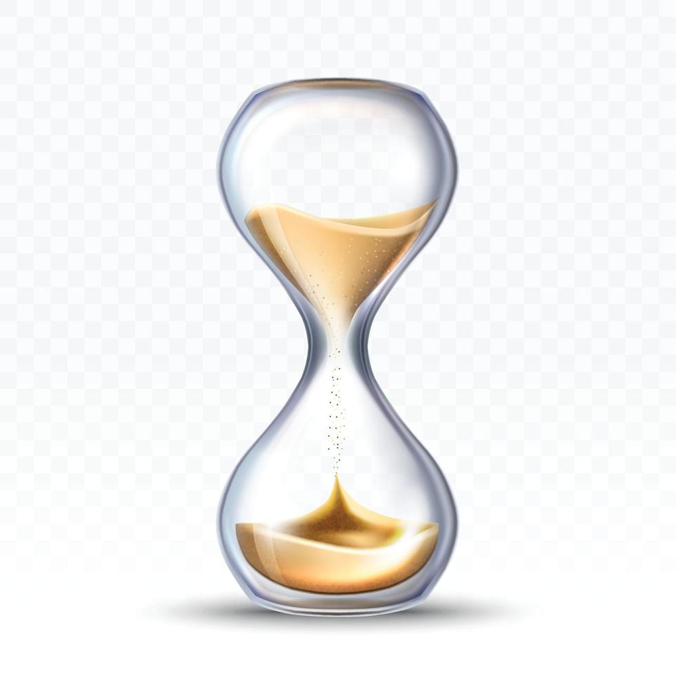 timglas timglas mätning tid verktyg vektor illustration