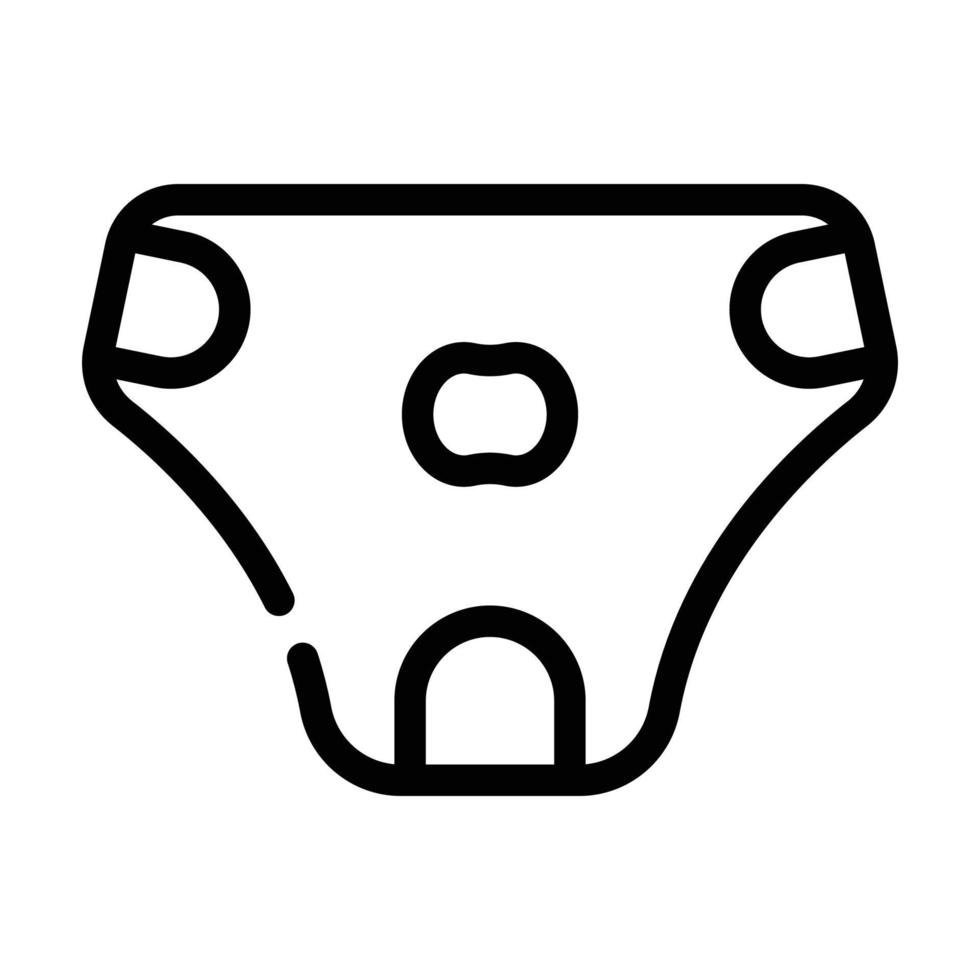 Windel für Hundelinie Symbol Vektor Illustration