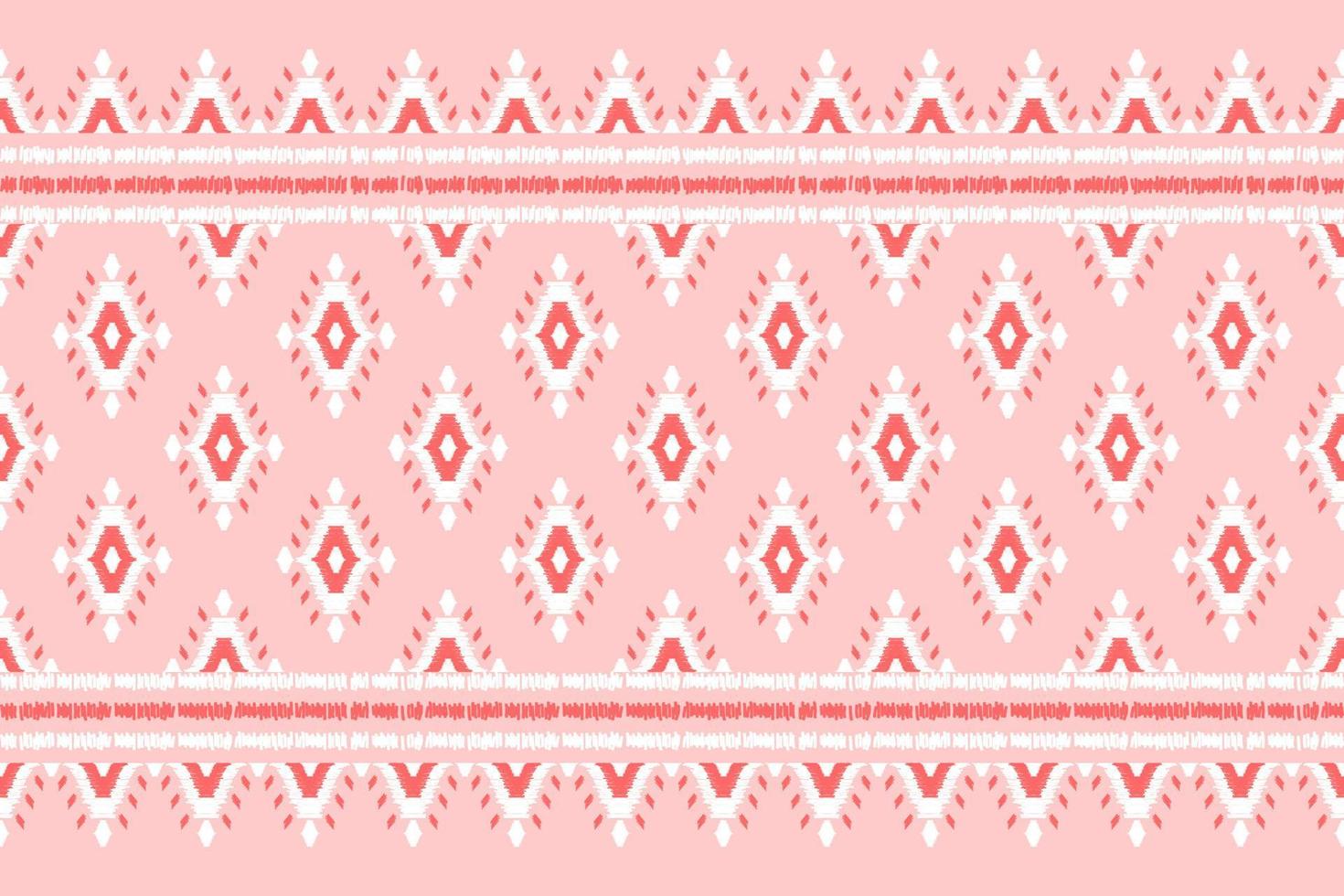 matta etnisk ikat mönster röd. geometrisk etnisk ikat sömlös mönster i stam. mexikansk stil. vektor
