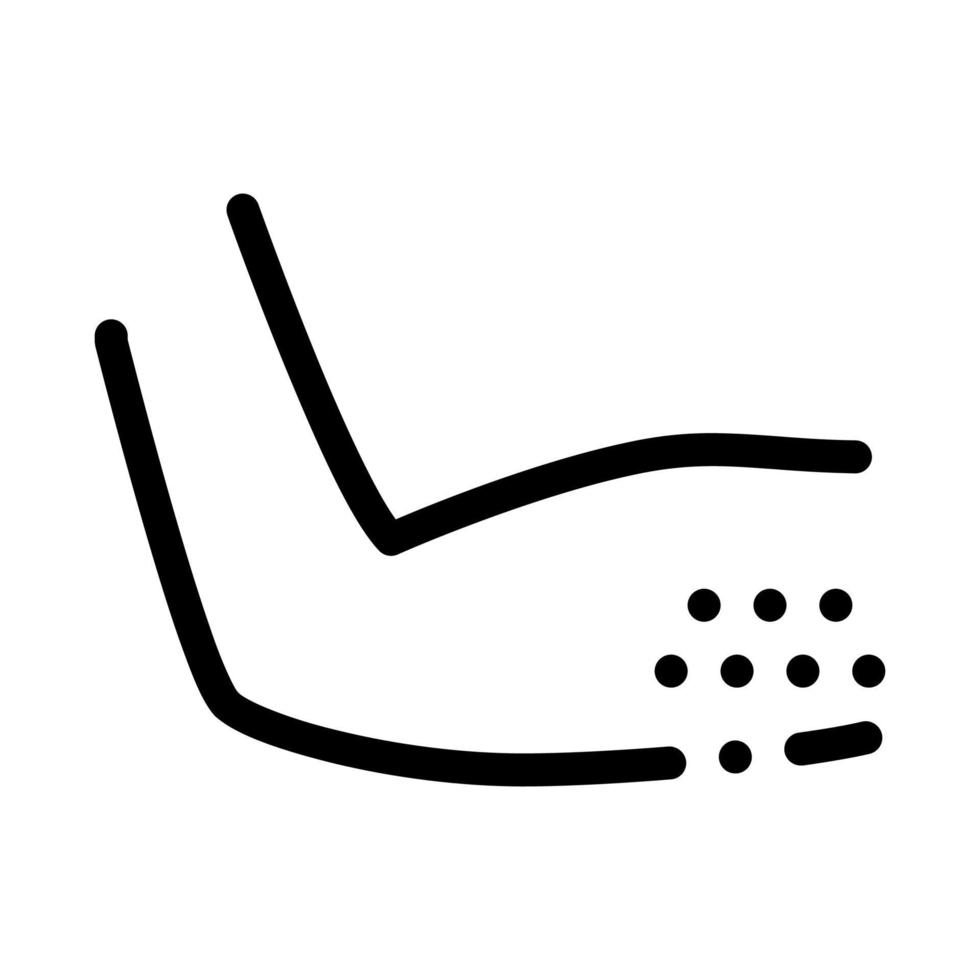 hårig armhålor ikon vektor översikt illustration