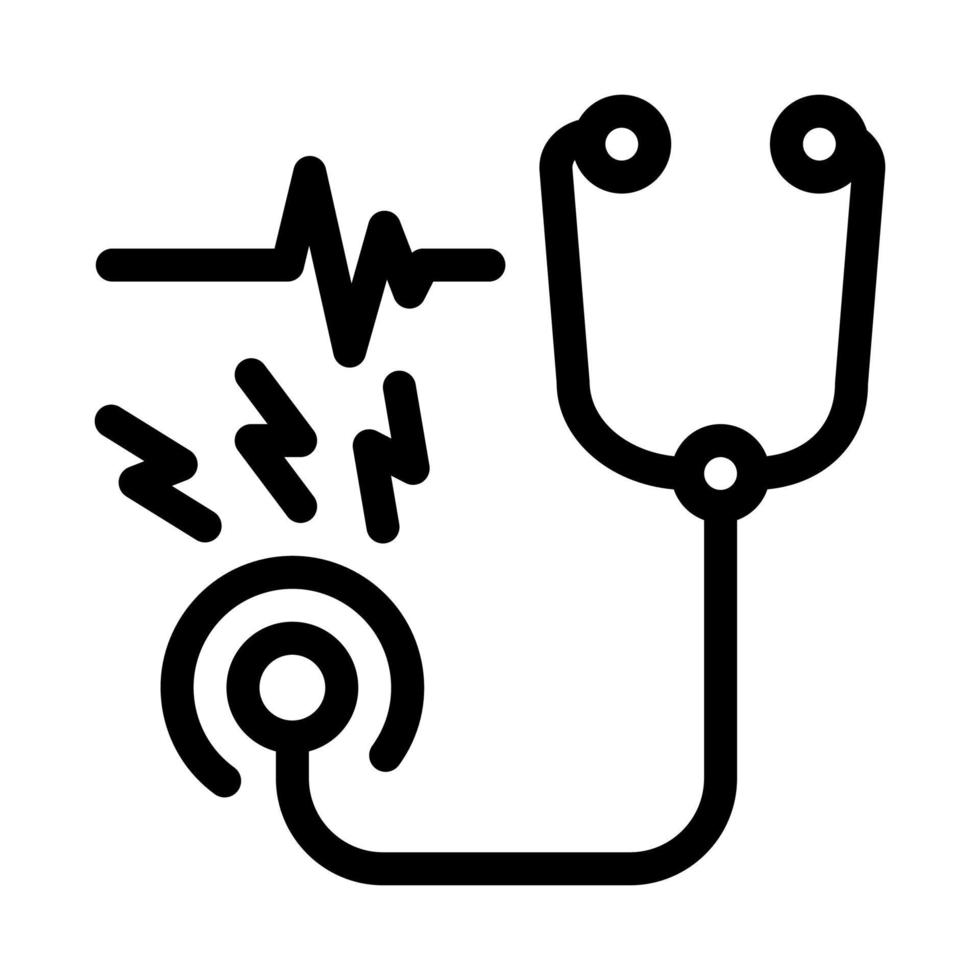 blutdruckmessung symbol vektor umriss illustration