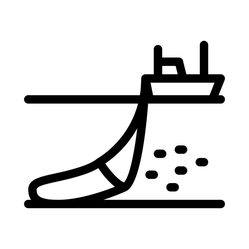 Fischindustrie Symbol Vektor Umriss Illustration