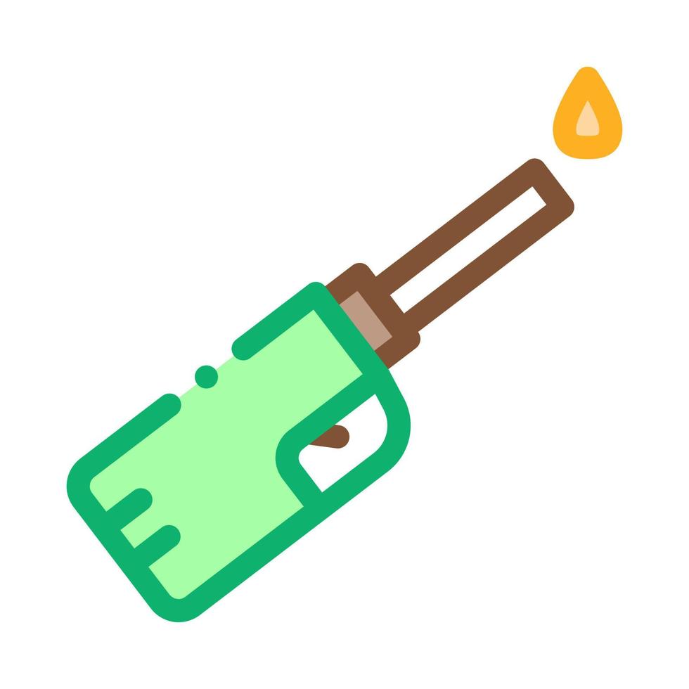Gasfeuerzeug Symbol Vektor Umriss Illustration