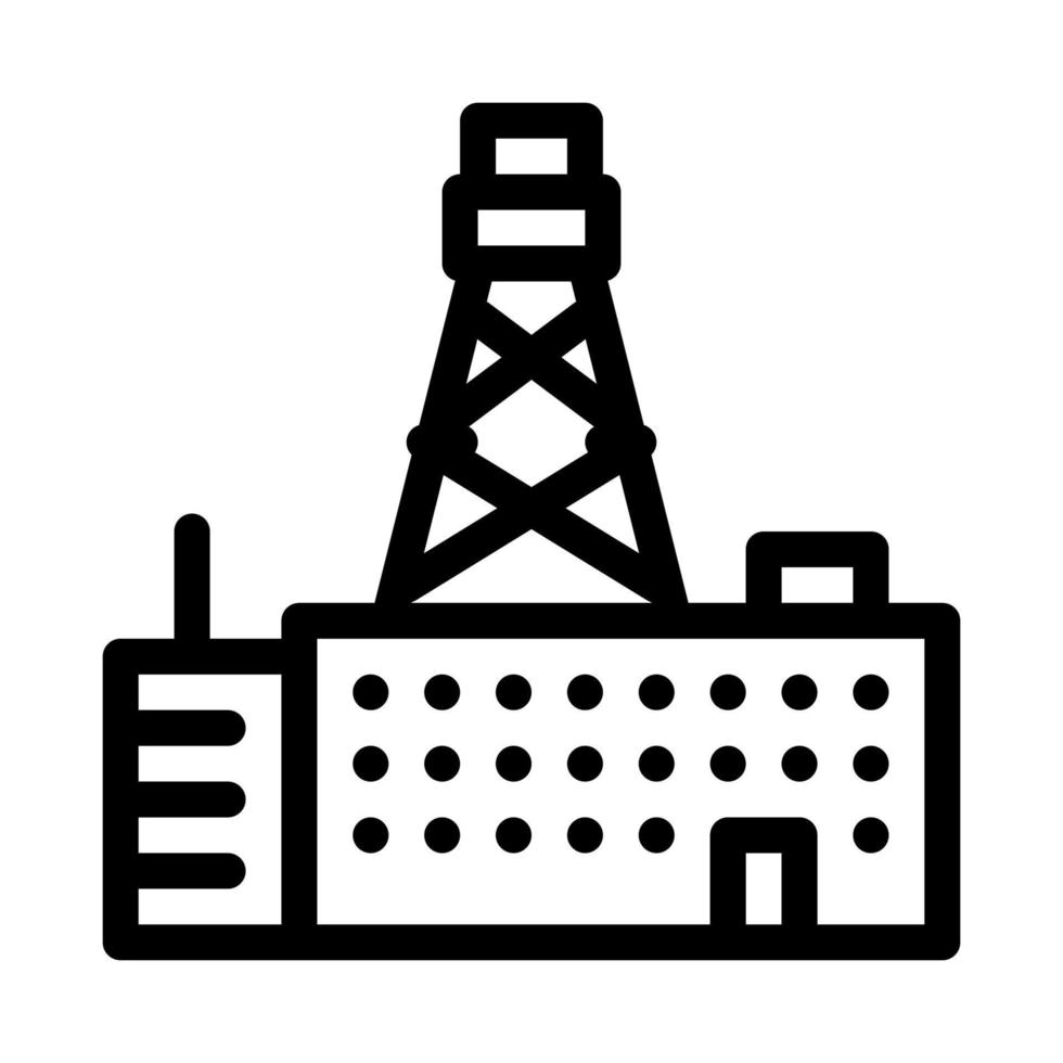 Symbol für den Turm der Telefonverbindung, Vektorgrafik vektor