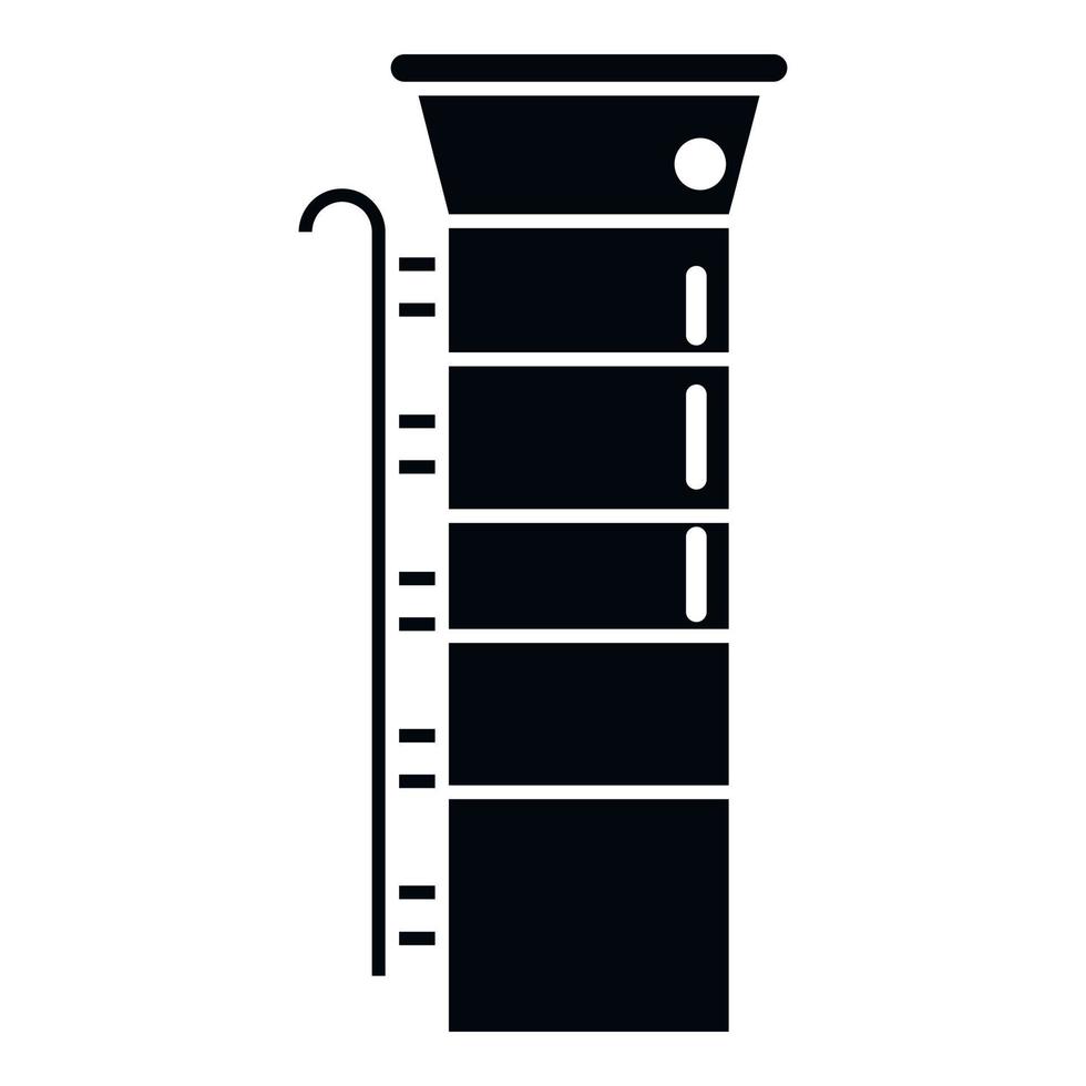 Dach Schornstein Symbol einfacher Vektor. Rauchfabrik vektor