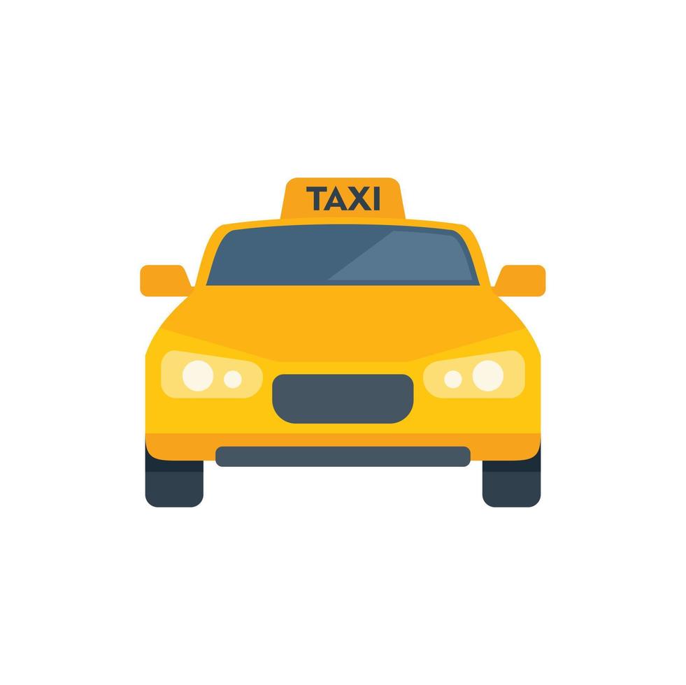 taxi bil ikon platt vektor. flygplats överföra vektor