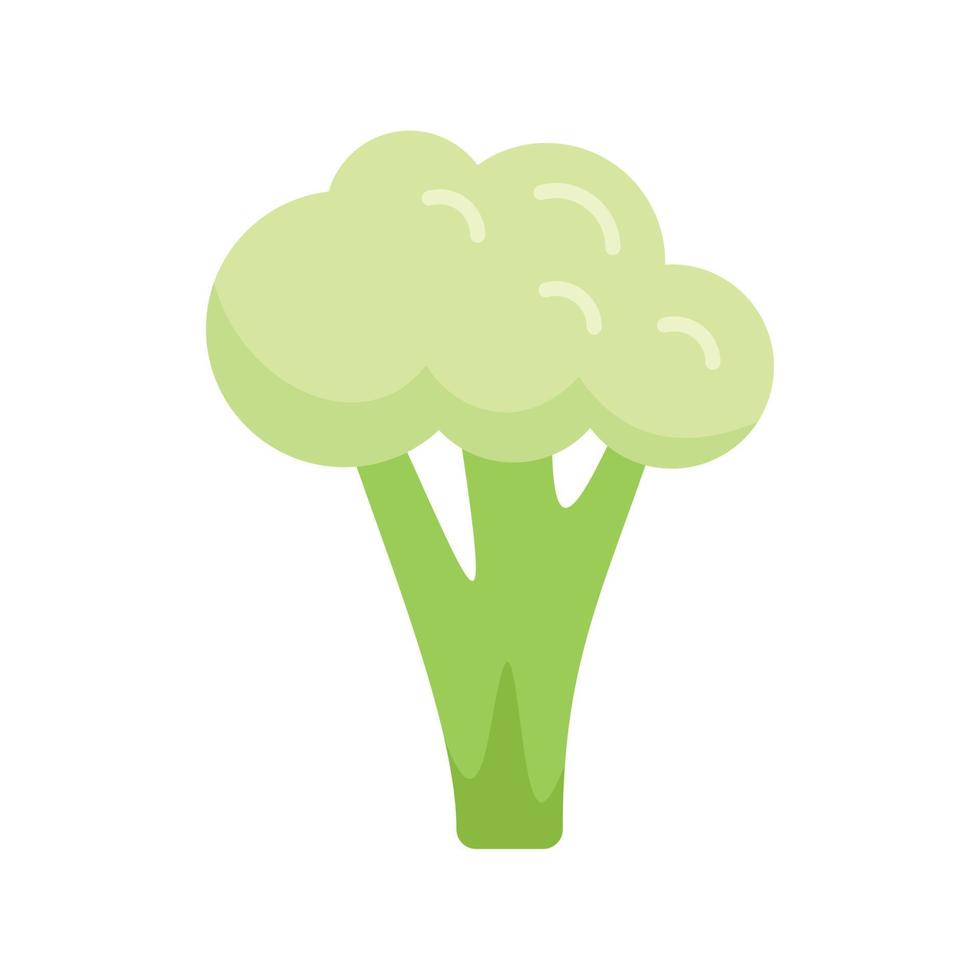 broccoli kål ikon platt vektor. brocoli mat vektor