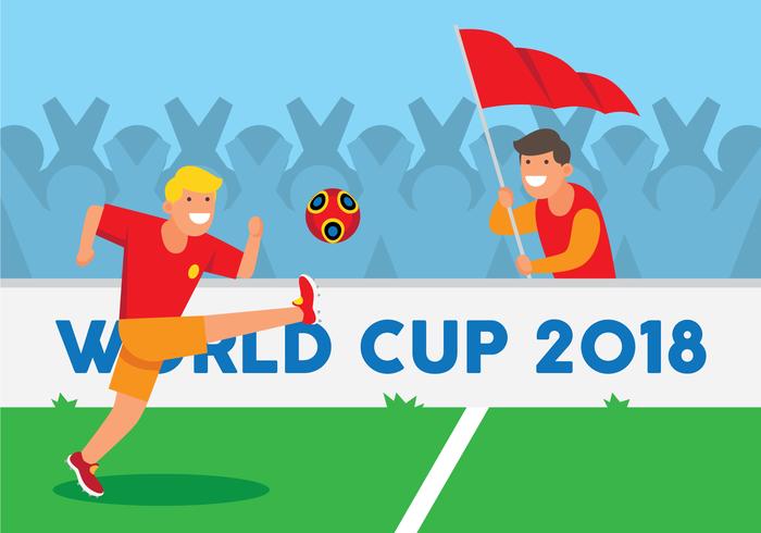 Fußball-Weltmeisterschaft Illustration vektor