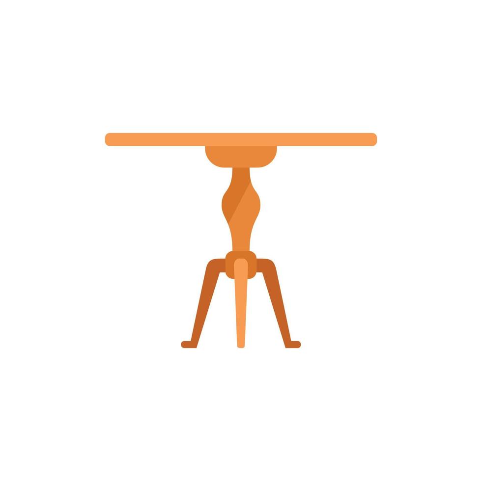 tabell stå ikon platt vektor. trä möbel vektor